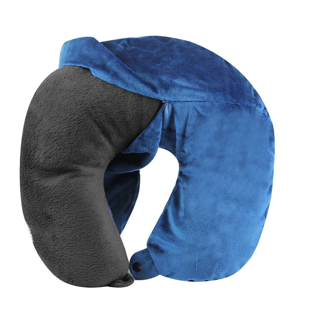 Cloudz Washable Travel Neck Pillow Cover - Blue