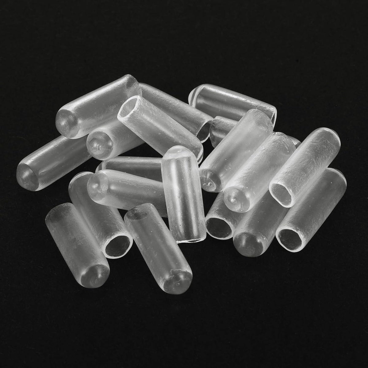 uxcell 20pcs Rubber End Caps 4.5mm ID Vinyl Round Tube Bolt Cap Cover Thread Protectors Clear