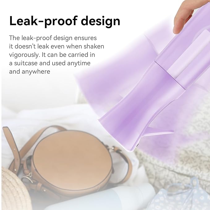 Continuous Mist Spray Bottle for Hair, Face & Plants (6.8oz/200ml) - Ultra Fine Travel-Size Water Mister for Salons, Cleaning, Pets & Skincare Leakproof Design