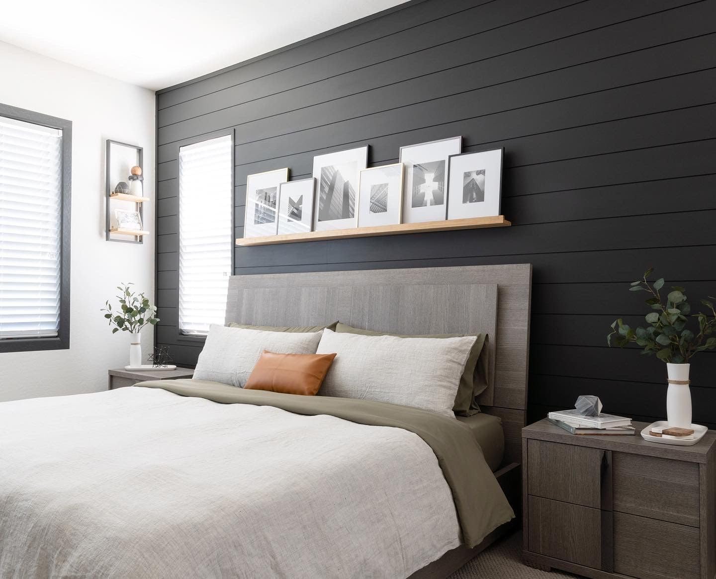 Luxdecor Real Wood Wall Planks - White Shiplap Boards 5" Peel and Stick - 10 Pieces, 12.5 Sq Ft