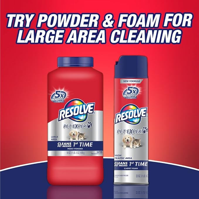 Resolve Carpet Steam Cleaner Solution, 22 fl oz Bottle, 2X Concentrate (Pack of 1)