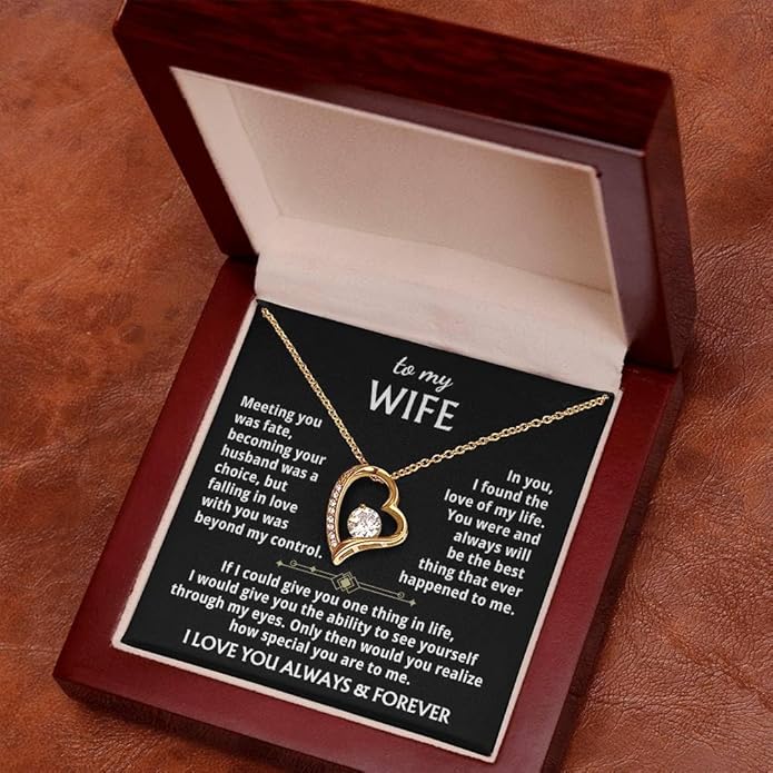 Jewelry To My Wife - The Best Thing That Ever Happened To Me, Forever Love Necklace, Gift for Her, Romantic Christmas Birthday Valentine Gift