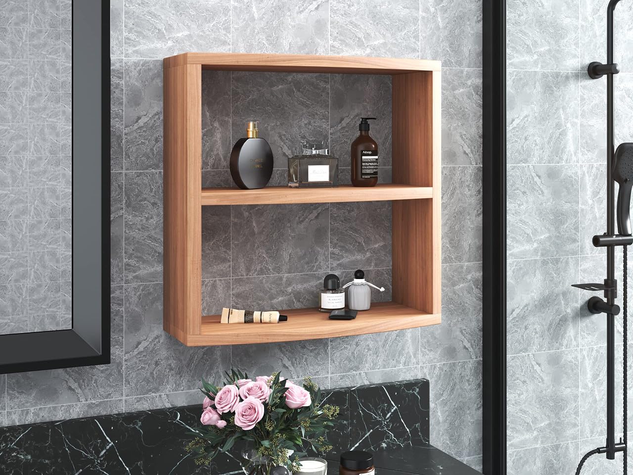 AquaTeak Manada Backless Teak Storage Cabinet