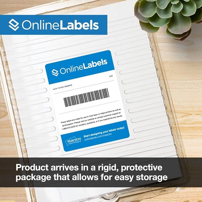3 x 2 Rectangle Labels - Permanent, White Matte - Wax Melt, Soap, Address Labels - Pack of 1,000 Labels, 100 Sheets - Inkjet/Laser Printers - Online Labels