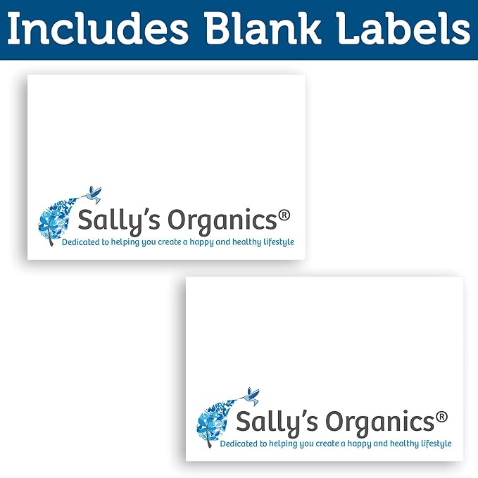Sally's Organics Empty Blue Glass Small Portable Atomizer Spritzer, 2 Pack (4oz)