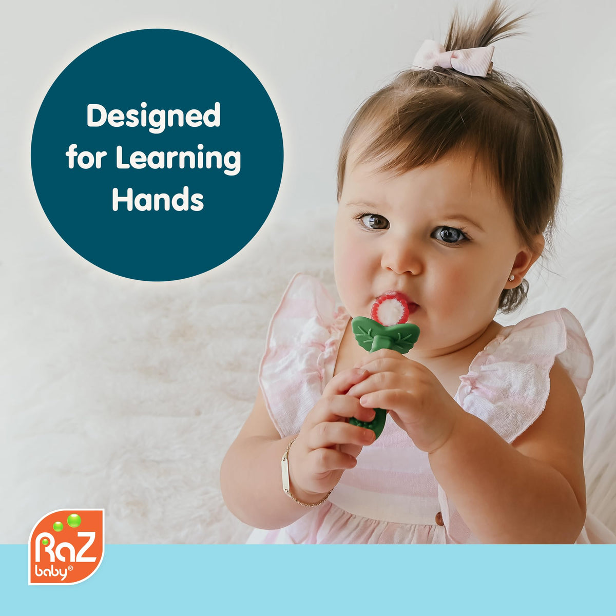 RaZ-Berry Baby Spoon/Baby's First Spoon / 100% Silicone