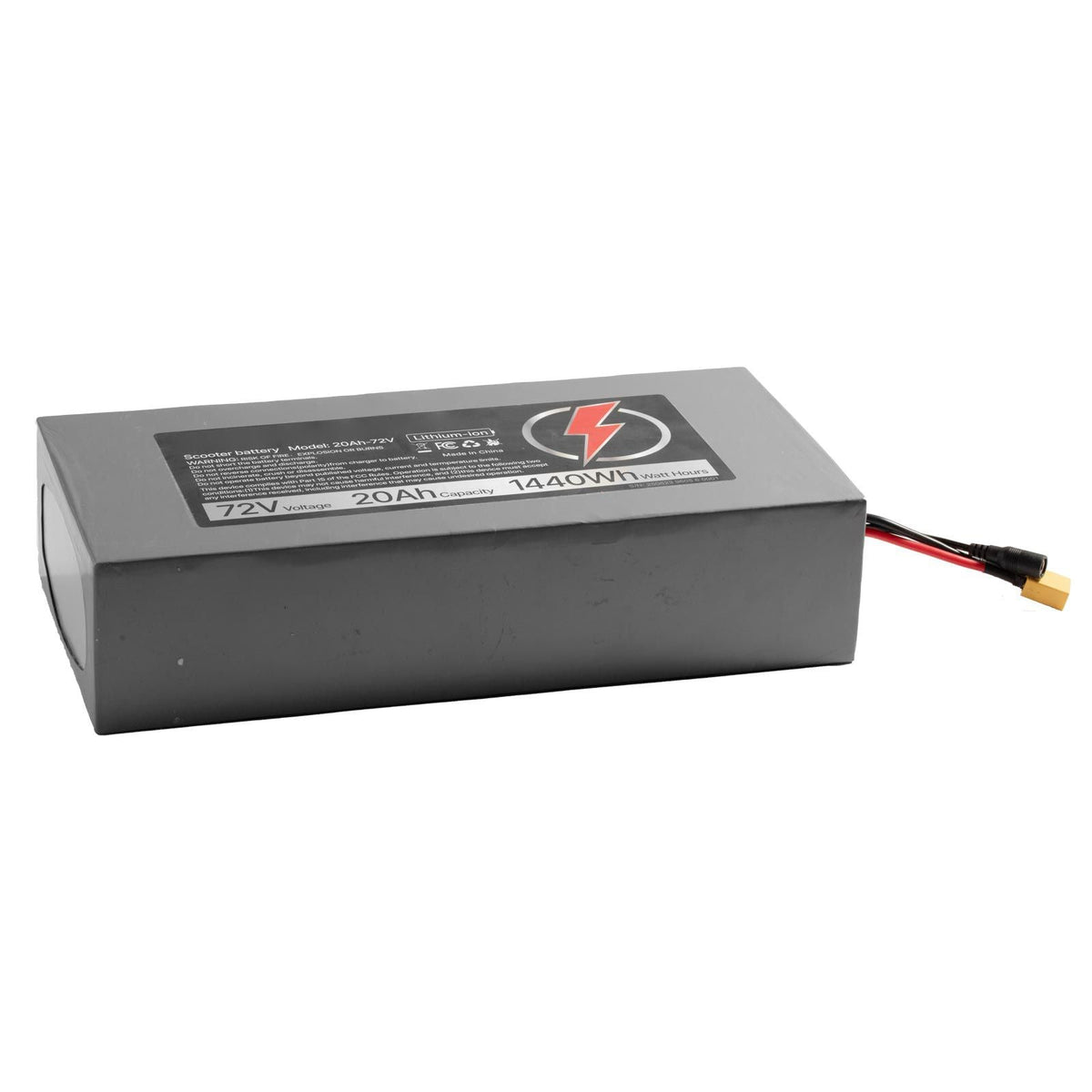 72V Electric Scooter Battery, 20Ah, Ebike Lithium Battery Pack with 50A BMS, Charger, T-Plug Expansion Cable, 500+ Cycles, Compatible with 7200W Motors, for Electric Bikes Bicycles, Scooters