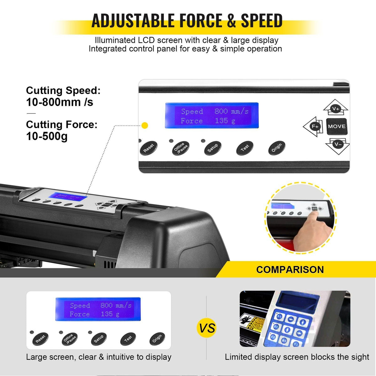 8 In 1 Heat Press Sublimation Machine & 28" Vinyl Cutter Cutting Plotter