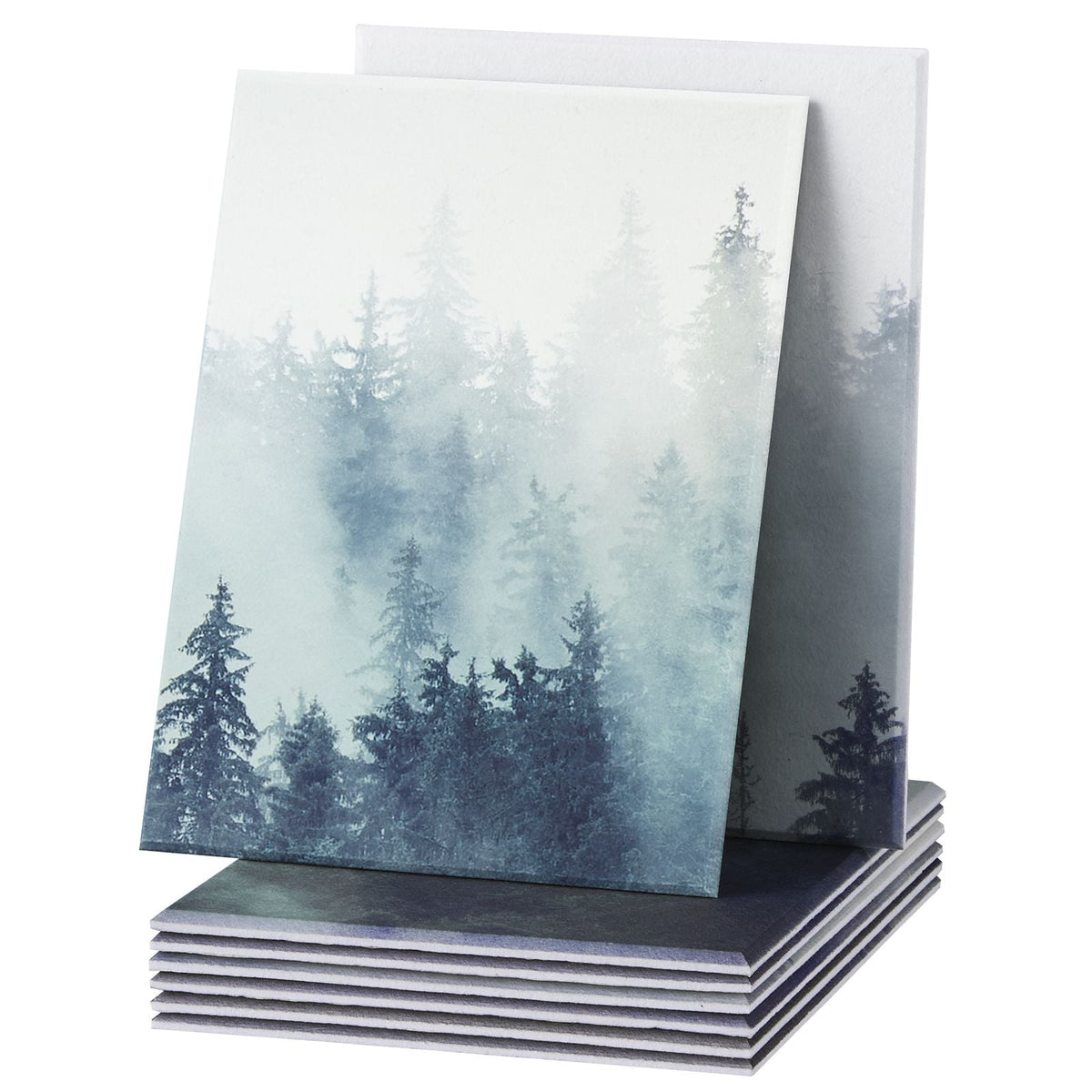 8 Pack Art Acoustic Panels, 63 x 23.62 x 0.4 inch Soundproof Wall Tiles, Self Adhesive Decorative Sound Dampening Absorbing Boards for Home, Office, Studio, Gaming Room,Theater,Forest