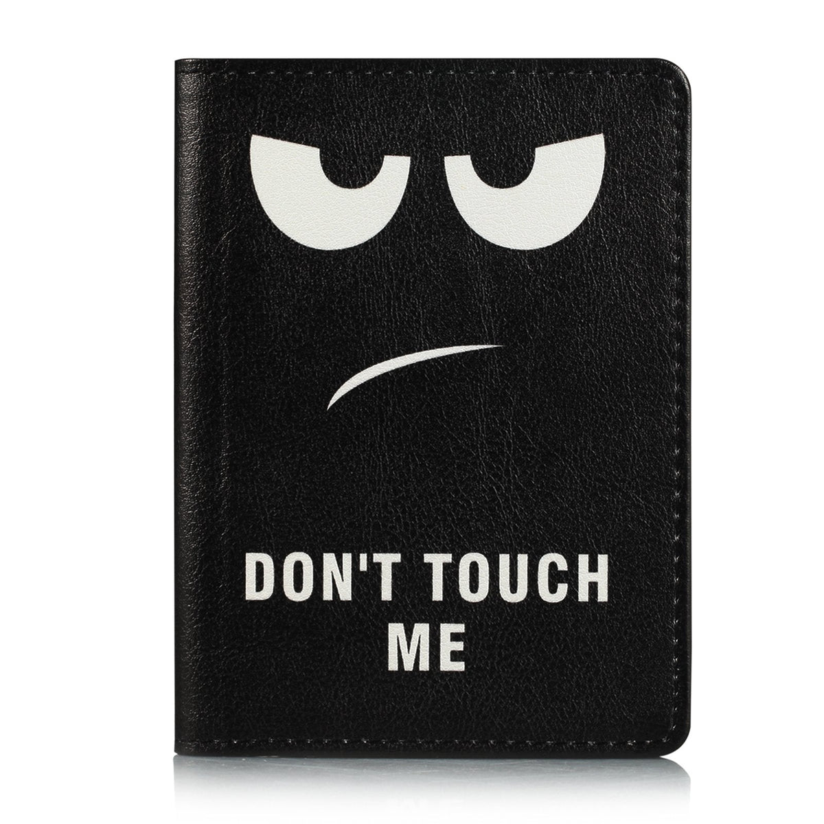 UUcovers Passport Holder Cover Case PU Leather RFID Blocking Card Pockets Holder Cute Luggage Magnetic Wallet Passport Holder Case for travel Women Men, Don't Touch
