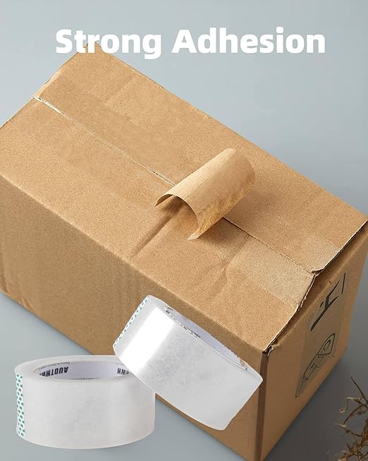 Packing Tape Refills, Clear Packaging Tape Heavy Duty Designed for Moving, Shipping and Packing, Mailing,1.88" x 60 yds, 4 Rolls