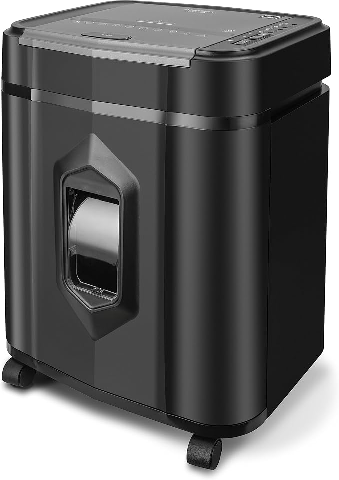 Aurora Professional Grade AU125MA 120-Sheet Auto Feed & SL16 Professional Grade Synthetic Shredder Oil, 16 Oz Flip-Top Leak Proof Bottle, Synthetic Shredder Oil 16 oz. Bottle