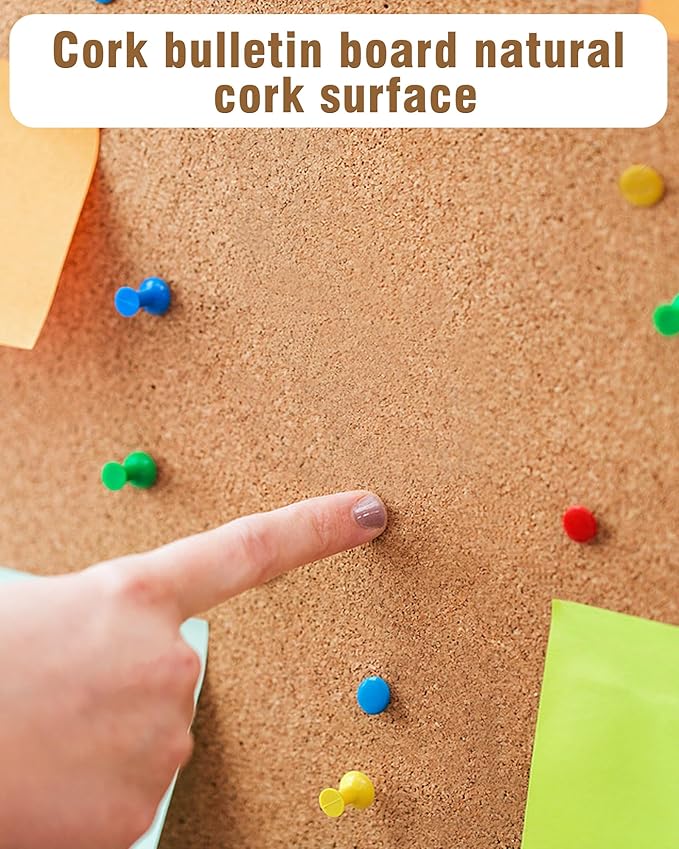 38"x38" Enclosed Bulletin Board, Lockable Weather-Resistant Aluminum Cork Noticeboard for School & Office Hospital, Black Frame w/Cork
