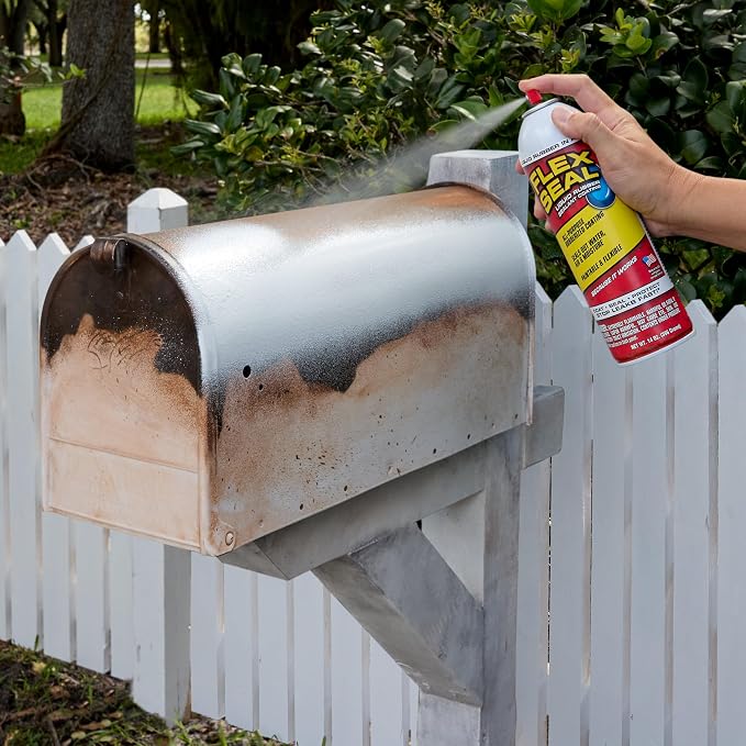 Flex Seal, 14 oz, 2-Pack, Gray, Stop Leaks Instantly, Waterproof Rubber Spray On Sealant Coating, Perfect for Gutters, Wood, RV, Campers, Roof Repair, Skylights, Windows, and More