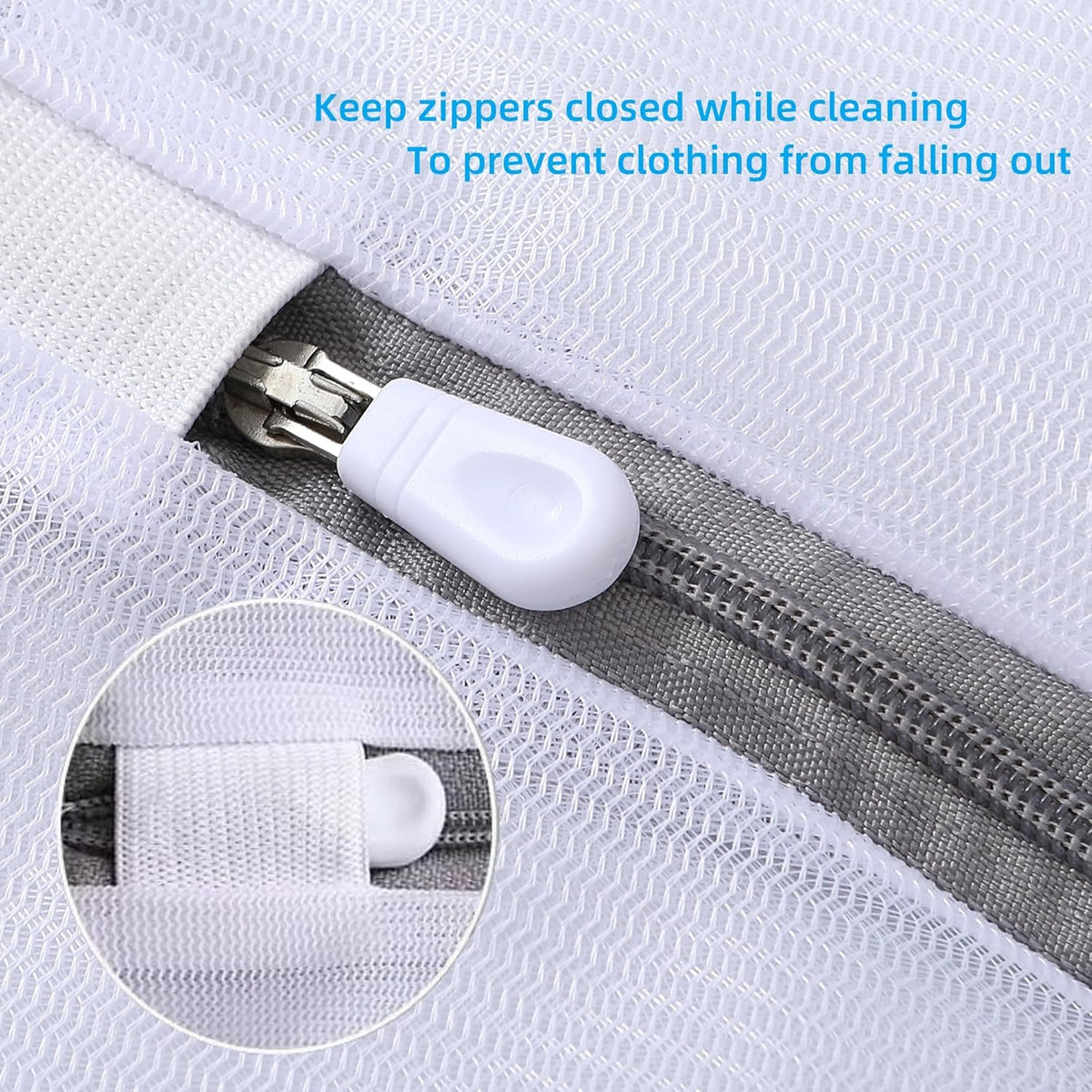 6 Pcs Lingerie Bags for Washing Delicates(2L 2M 2S) Mesh Laundry Bags for Lingerie Socks Garment Underwear Baby Clothes Bra for Washing Machine