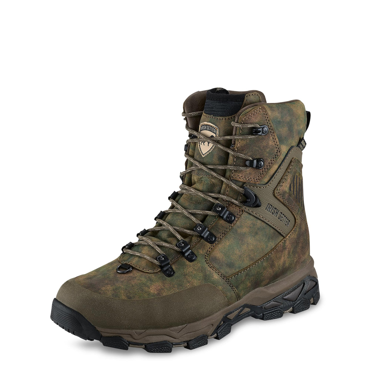 Irish Setter, Pinnacle, Men’s, 9", Waterproof, Insulated 400g, Hunting Boot, Earth Field Camo, 8.5 D (Medium)