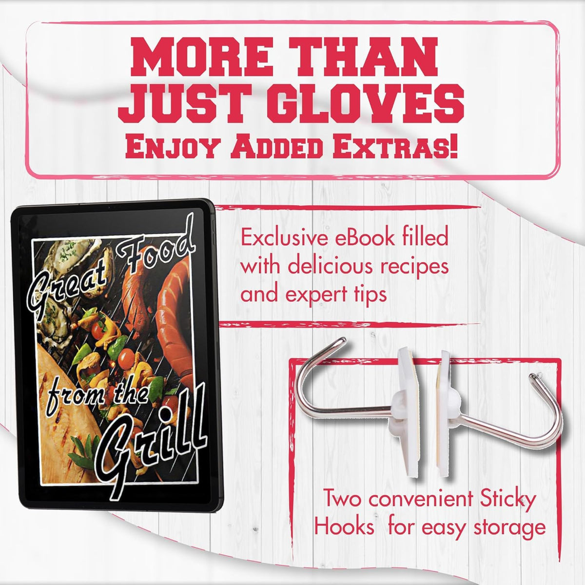 KITCHEN PERFECTION XL Silicone Smoker Oven Gloves for Women -Extreme Heat Resistant BBQ Gloves -Handle Hot Food Right on Your Grill Fryer&Pit|Waterproof Grilling Cooking Mitts|Superior Set+3 Bonuses