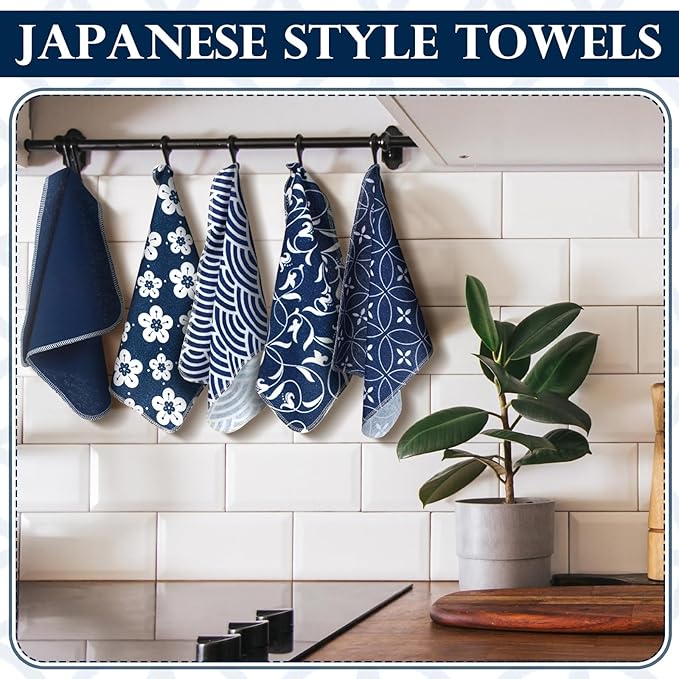 36 Pack Reusable Cleaning Cloths Washable Cotton Kitchen Towels for Home