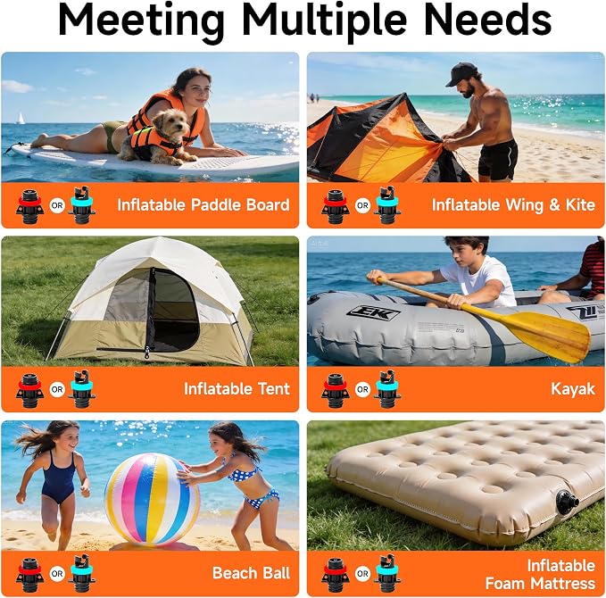 B1 Electric Paddle Board Pump,Rechargeable 10000mAh Cordless/12V DC 22 PSI High Pressure SUP Pump,Inflation & Deflation,Auto-Off for Stand Up Surfing Kite,Tent,Boat Gift for Men