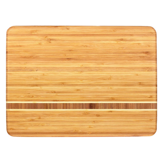 Totally Bamboo Martinique Bamboo Serving and Cutting Board, 15" x 11"
