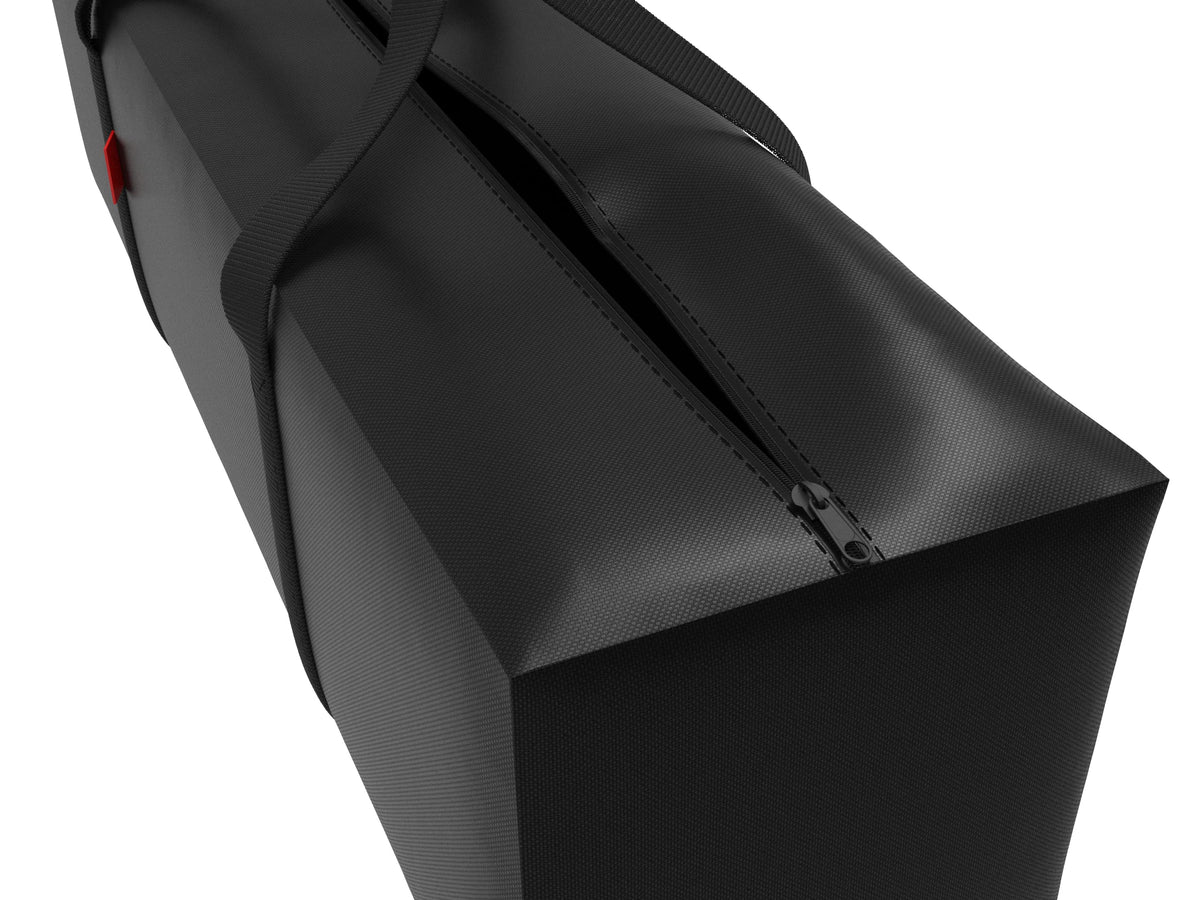 acoveritt Outdoor Rectangular Cushion/Cover Storage Bag, Protective Zippered Storage Bags with Handles, 60"X20"X28" Black