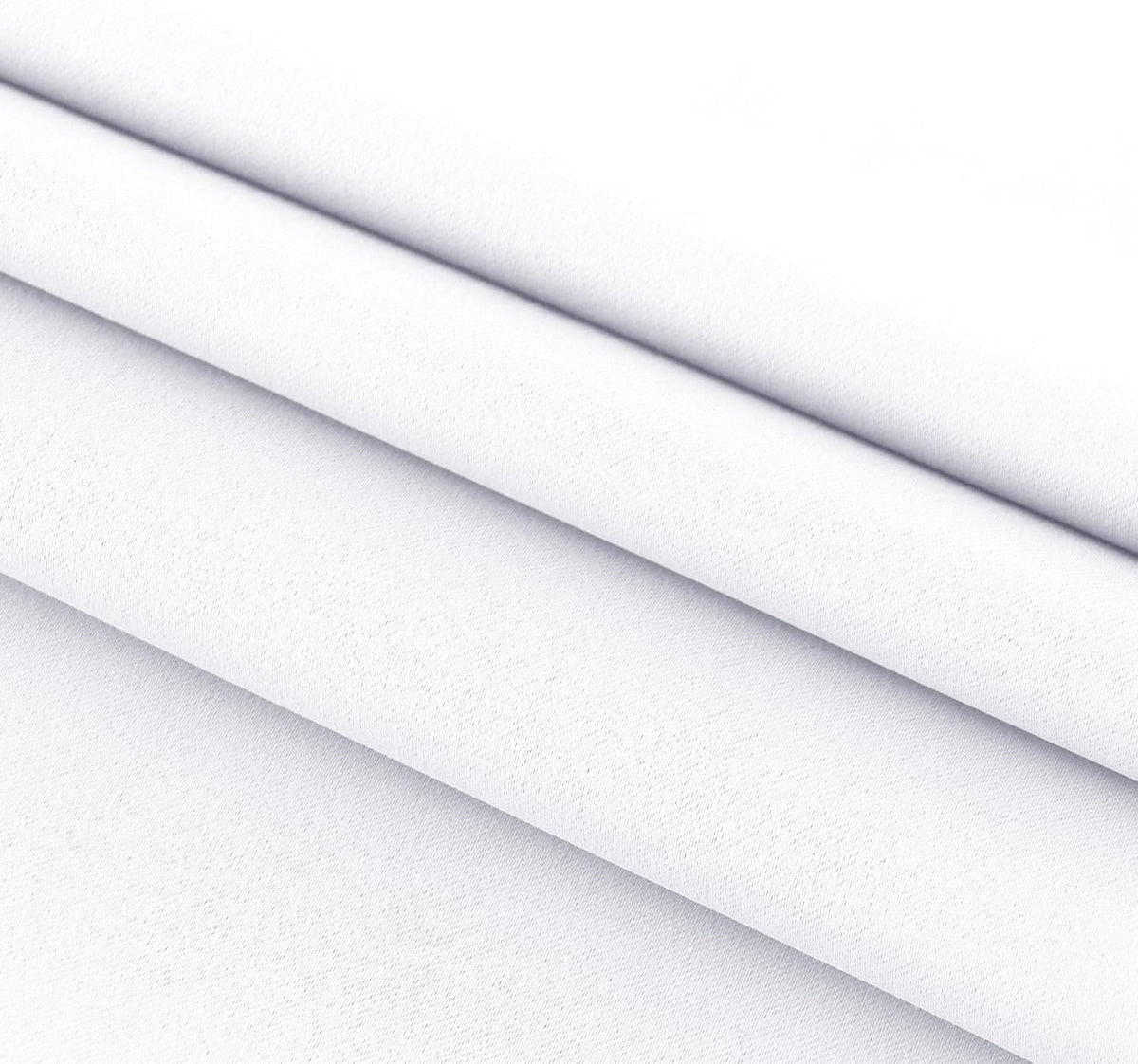 DWCN French Door Curtains – Rod Pocket Thermal Curtain for Window/Patio Doors/Doorways/Classroom/Kitchen for Privacy, 12W by 72L Inches, 1 Panel with Tieback, Pure White