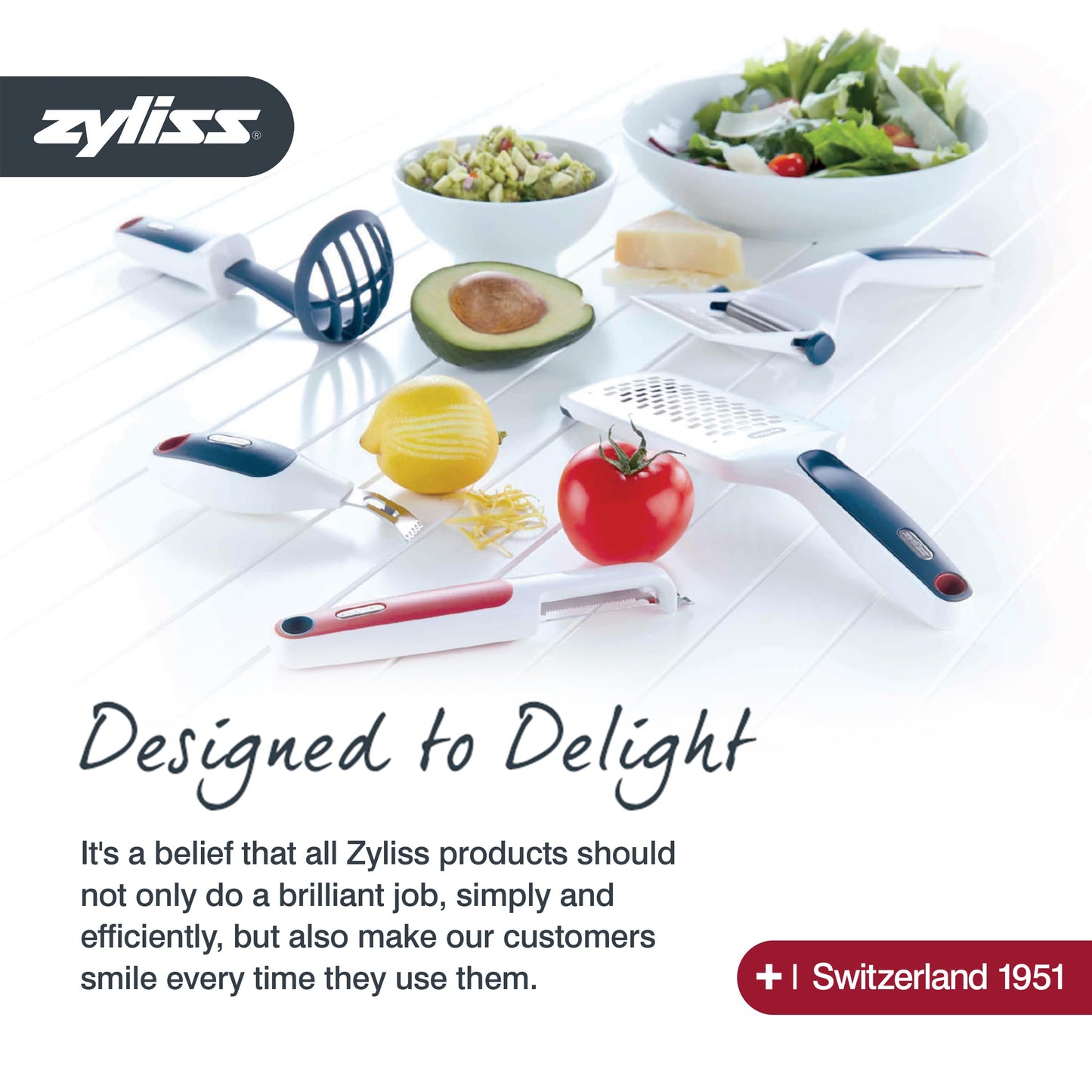 Zyliss Right Scoop Ice Cream Scoop - Ergonomic, Dishwasher-Safe Ice Cream Scooper Perfect for Gelato, Sorbet, Frozen Yogurt & More - Red