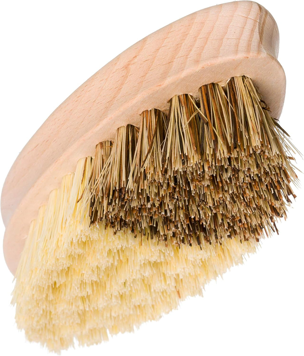REDECKER Hard and Soft Side Vegetable Brush - Beechwood Handle - 2 Different Bristle Strengths for Cleaning Delicate or Tough-Skinned Vegetables, 5-1/4 inches - Vegetable Scrubber, Made in Germany