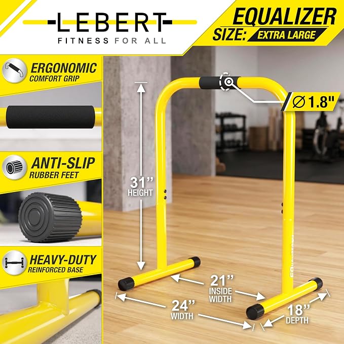 Lebert EQualizer Total Body Strengthener – Dip Station - Standard & XL