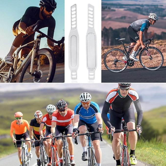 Exercise Bike Pedal Straps, Heavy Duty Adjustable Length Universal Pedal Strap Fits Most Bike Pedals Exercise Bike Bicycle Cycle for Home or Gym