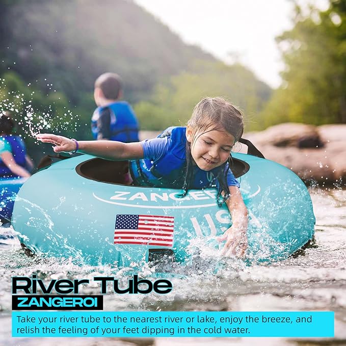 River Tube River Tubes for Floating Heavy Duty with River Tube Cover River Run Tubes for Floating Inner Tubes for River Floating River Rat Tubes for Floating River Floats for Adults Heavy Duty