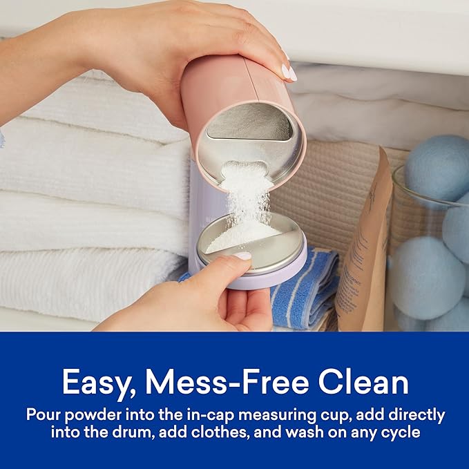 BLUELAND Oxi Laundry Booster Powder Refill 2-Pack, Fragrance Free & Clear, 50 Loads, 35.2 oz, Plastic-Free, Eco Friendly, Oxy Cleaner, Stain Remover