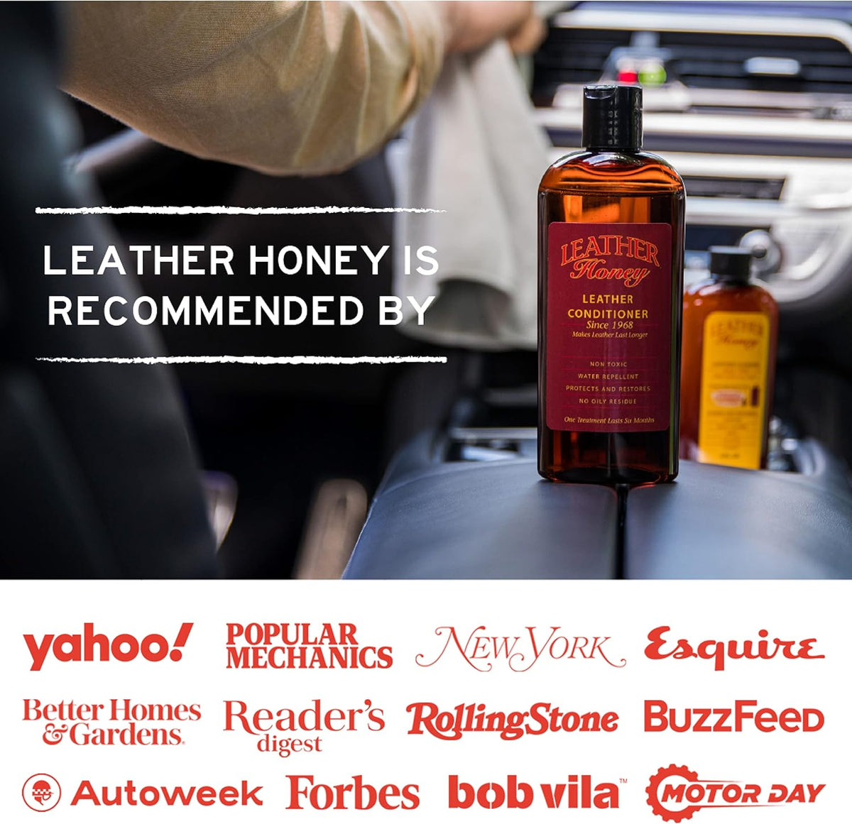 Leather Honey Conditioner Wipes: Restore Leather On-The-Go. Protect & Condition Any Color of Leather Couches, Car Seats, Purses, Shoes, Bags & Tack. Made in the USA! 10 Non-Toxic, Ready-to-Use Wipes