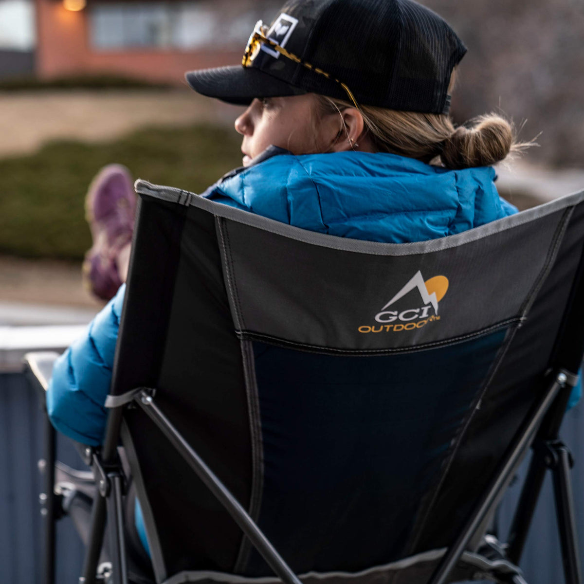 GCI Outdoor Eazy Chair, Folding Camping Chair for Adults