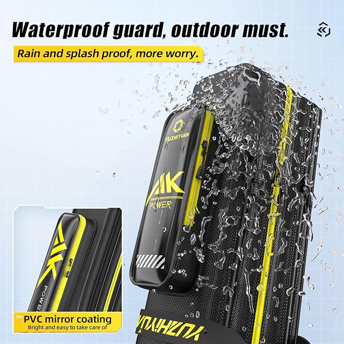 Fishing Rod Case 51in Quad-Layer 1680D Heavyweight Oxford Fishing Pole Case & Bag with Wire Frame Support (Not Hardshell)Quick-Access Compartments Anti-Sag Design Fishing Rod Bag Fishing Gift for Men