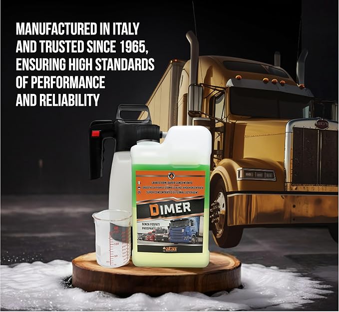 ATAS Dimer 900ml – Heavy-Duty All-Purpose Cleaner & Degreaser | Free Bottle Included | Ultra-Concentrated Industrial Strength for Grease, Oil, Grime on Engines, Tires, Tools & Machinery