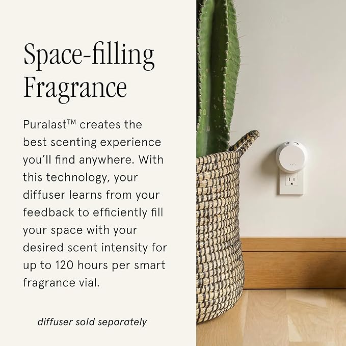 Pura & Brooklyn Candle Studio Home Scent Refill - Smart Air Diffuser - Up to 120-Hours of Luxury Fragrance per Refill - Home Essential - Clean & Safe Diffuser Fragrance - 2 Pack, Santorini