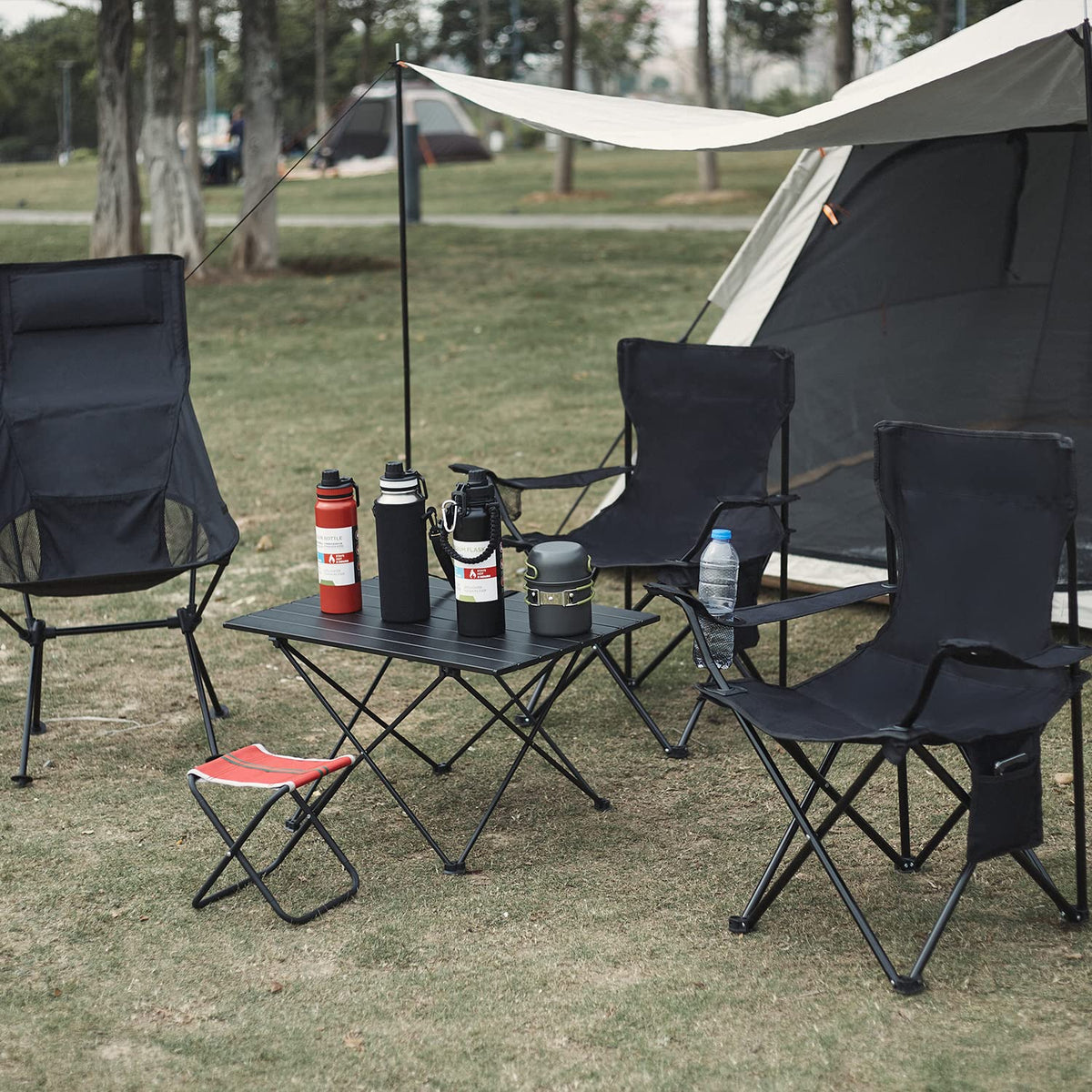 Damei century Folding Camping Chairs- Lightweight, Portable Chair for Beach, Lawn, Outdoor Sports,2PCS Camouflage
