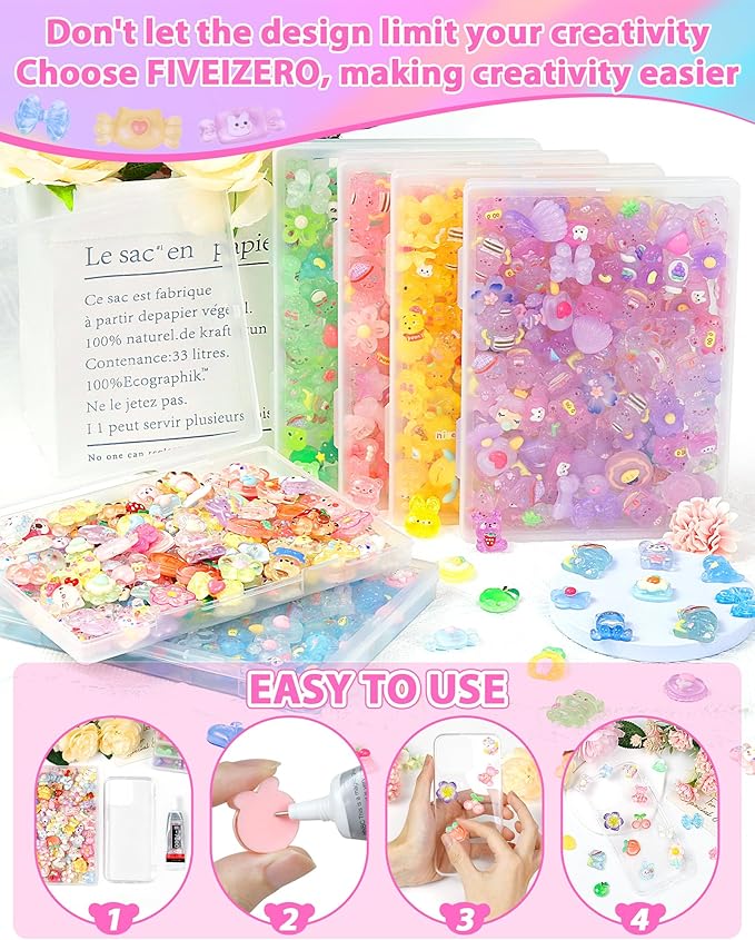 100PCS FIVEIZERO Cute Slime Charms Bulk Set – Kawaii Flatback Resin Charms for Crafts, Mini Decoden Acrylic Embellishments for Phone Junk Cases, Scrapbooking & DIY Decoration (Yellow)
