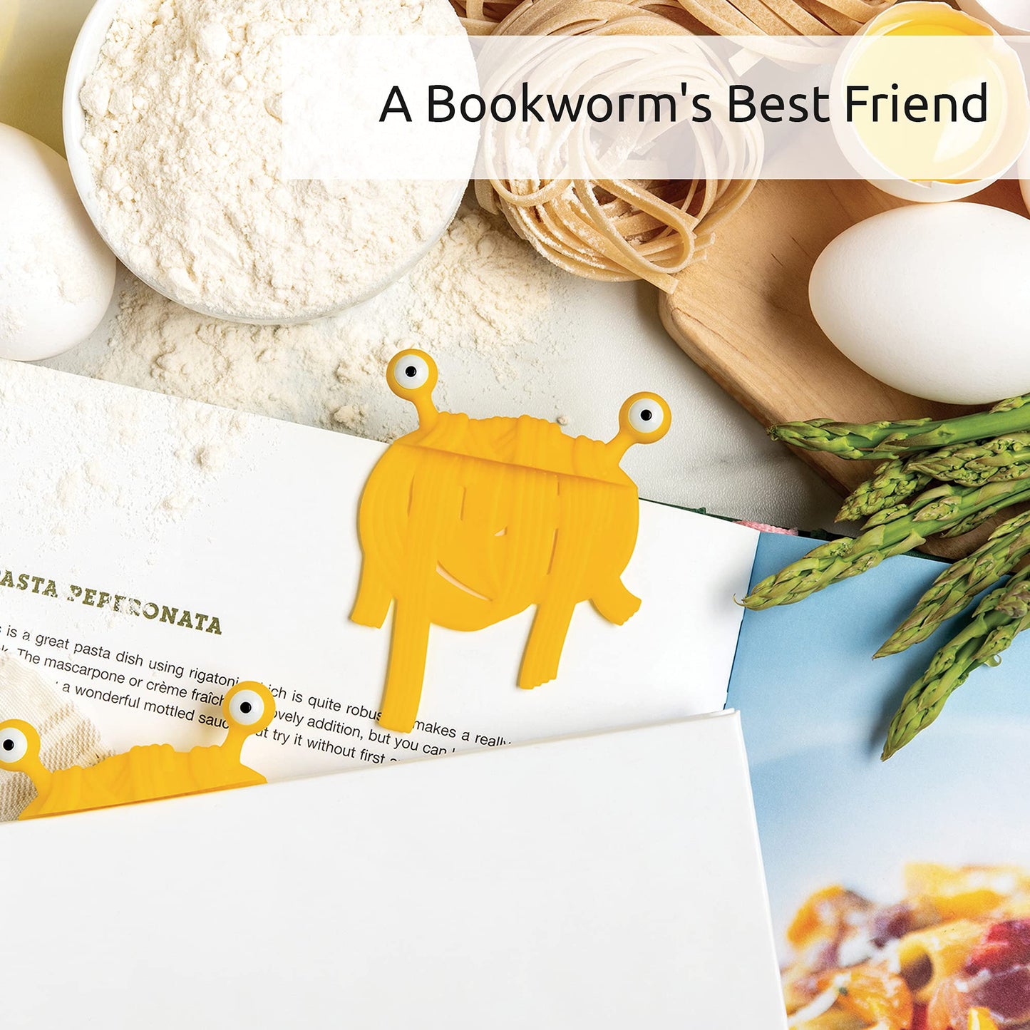 OTOTO Bookmarks - Gifts for Book Lovers, Unique Gifts for Book Readers, Women & Men, Bookmark Gifts for Kids, Girls, Boys, Manga Readers (Spaghetti)