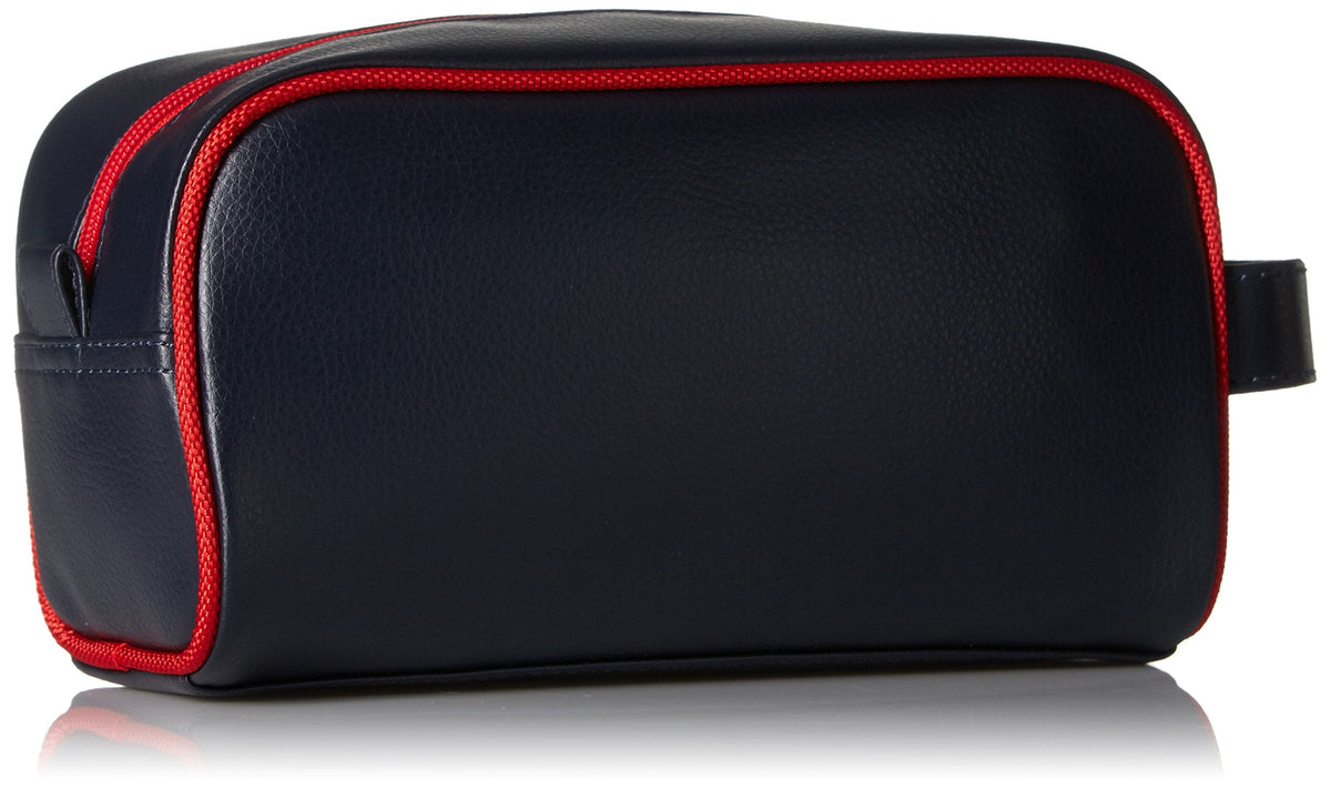 Nautica Men's Top Zip Travel Kit Toiletry Bag Organizer, red, One Size