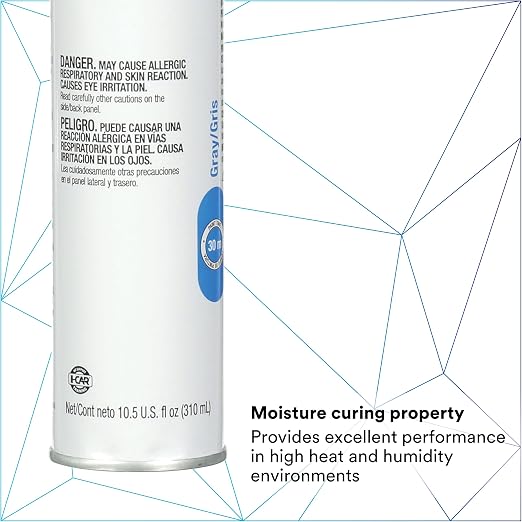 3M Urethane Seam Sealer, 08362, Gray Color, High Solids, Permanently Flexible, 310 mL/10.5 fl oz Cartridge