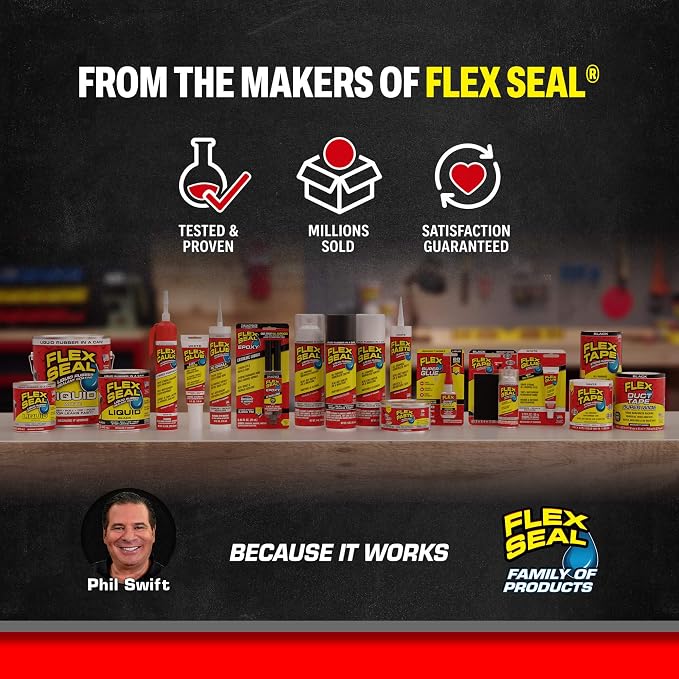 Flex Seal, 14 oz, Green, Stop Leaks Instantly, Waterproof Rubber Spray On Sealant Coating, Perfect for Gutters, Wood, RV, Campers, Roof Repair, Skylights, Windows, and More