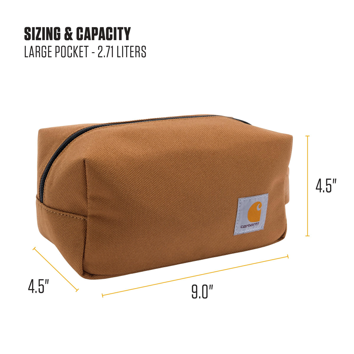 Carhartt Durable Travel Kit, Organize Essentials W/the Water Resistance Toiletry Bag