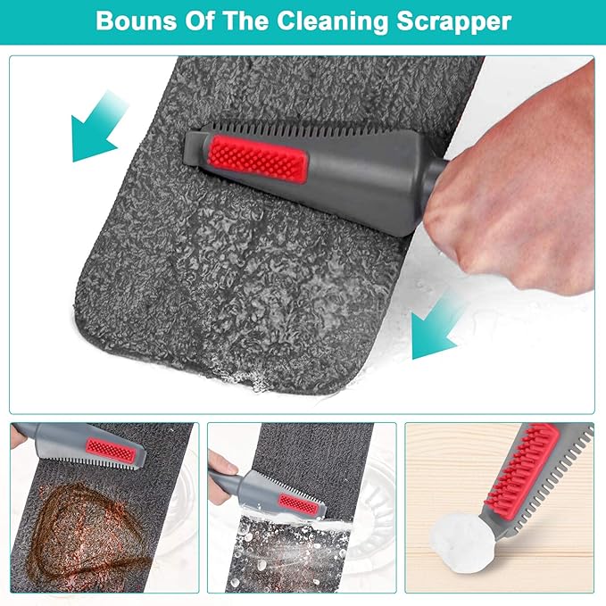 Spray Mop for Floor Cleaning with 3pcs Washable Pads - Wet Dry Microfiber Mop with 800 ml Refillable Bottle for Kitchen Wood Floor Hardwood Laminate Ceramic Tiles Floors Dust Cleaning