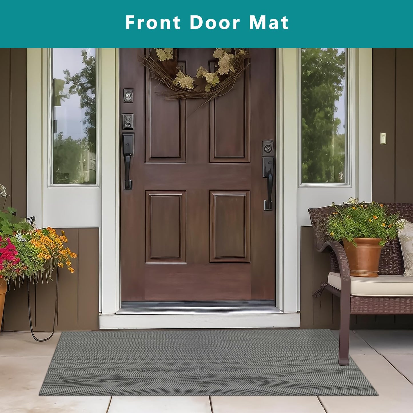 WochiTV Non Slip Drainage Mats PVC Pool Floor Mat 0.23'' Thick Outdoor Indoor Parking Space Mat for Bathroom Garage Basement Backyard Commercial Kitchen 3x16.6Ft