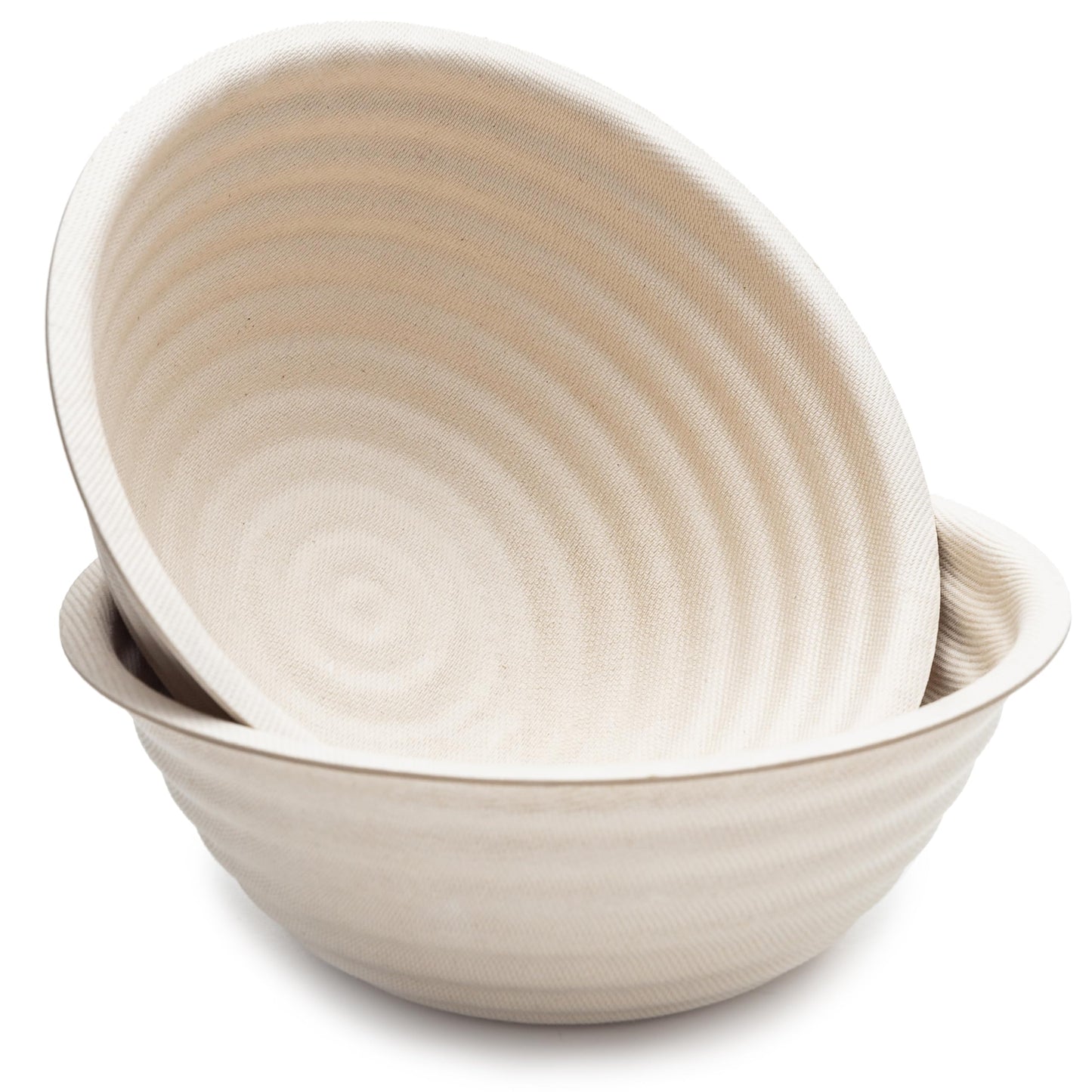Brod & Taylor Banneton Boule 8.5” Proofing Basket for Sourdough & Artisan Bread Baking – Stackable, Made From Bamboo & Sugarcane Pulp (2-Pack)