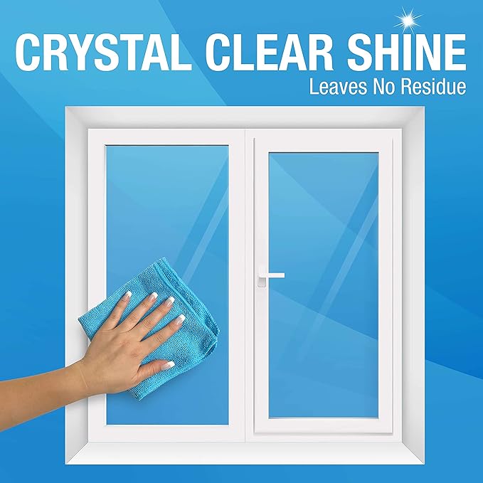 MiracleSpray for Glass -16 Fl Oz - Streak Free Cleaning Wipes for Mirrors, Windows, Kitchen, Home, and Auto