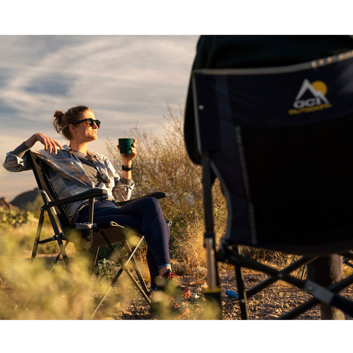 GCI Outdoor Eazy Chair, Folding Camping Chair for Adults