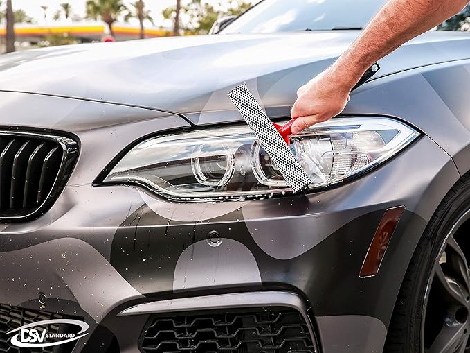 DSV Standard Window Squeegee for Window Cleaning, Window Cleaner Tool for Car Windshield, Shower Door, Boat | 2-in-1 Mini Squeegee for Home | Windshield Squeegee Kit for Car Windows